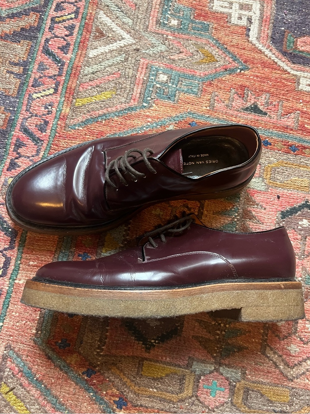 Dries Van Noten Patent Oxfords Sz 37